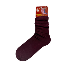 SLOUCH SOCK (BURGUNDY)