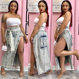 FASHION ICON SKIRT DENIM