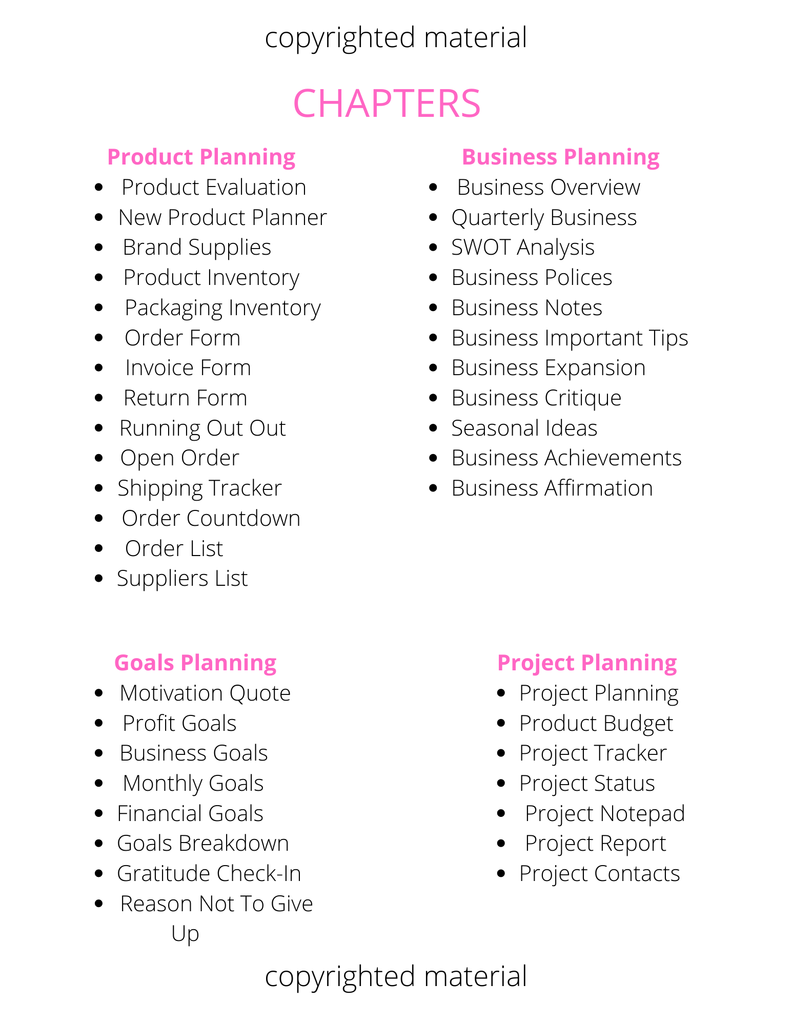 THE MILLIONAIRE FUTURE FEMALE BOSS BUSINESS PLANNER