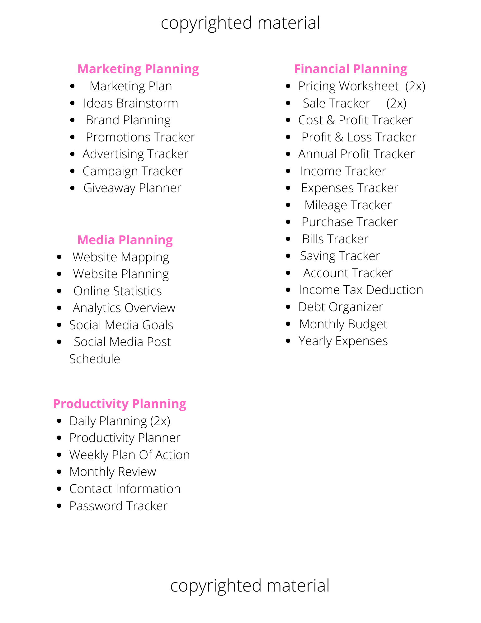 THE MILLIONAIRE FUTURE FEMALE BOSS BUSINESS PLANNER