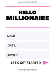 THE MILLIONAIRE FUTURE FEMALE BOSS BUSINESS PLANNER