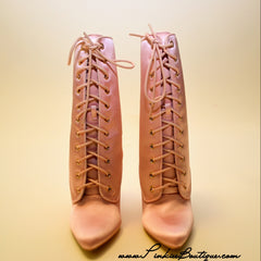 Satin Lace-Up Boot 2