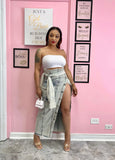 FASHION ICON SKIRT DENIM
