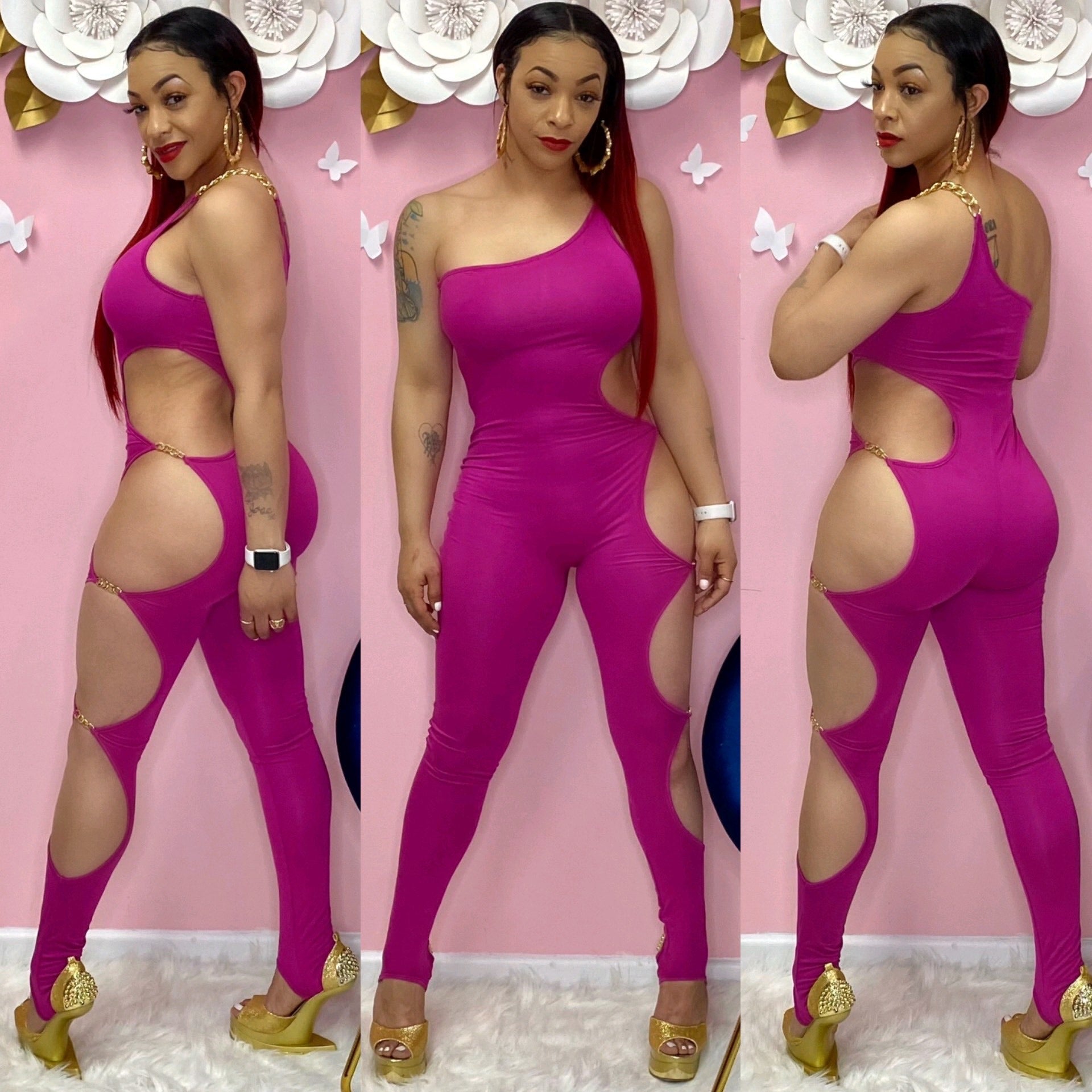 CUTTIN UP WITH CHAINS (PINK)